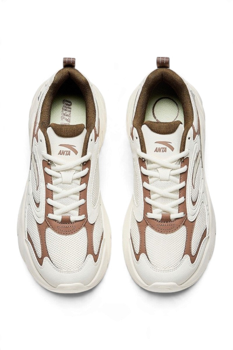 ANTA Men’s Basic Casual Shoes in Beige/Brown – product view 3