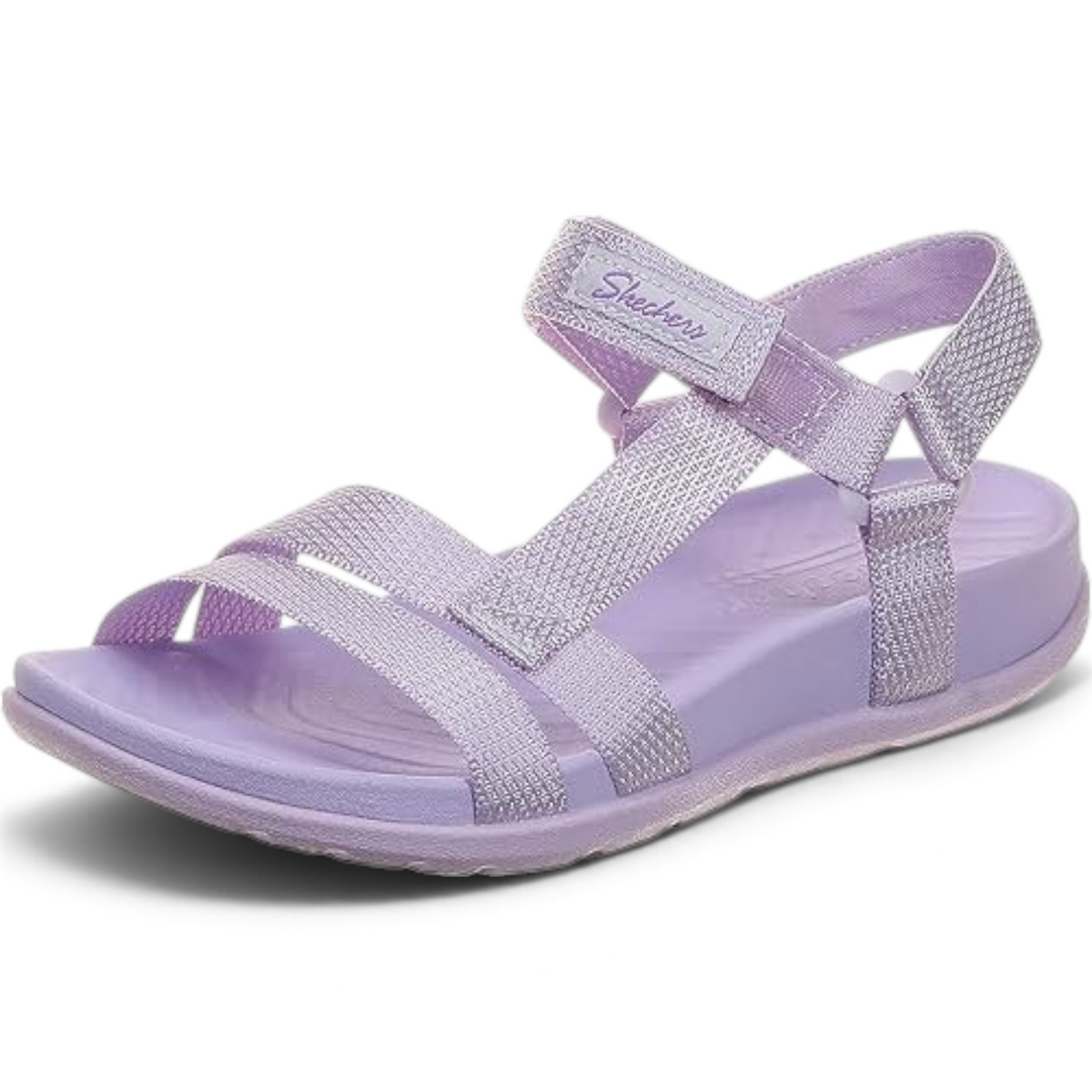 FRG Reggae Lite sandals in light purple with adjustable hook-and-loop straps and a comfortable cushioned footbed