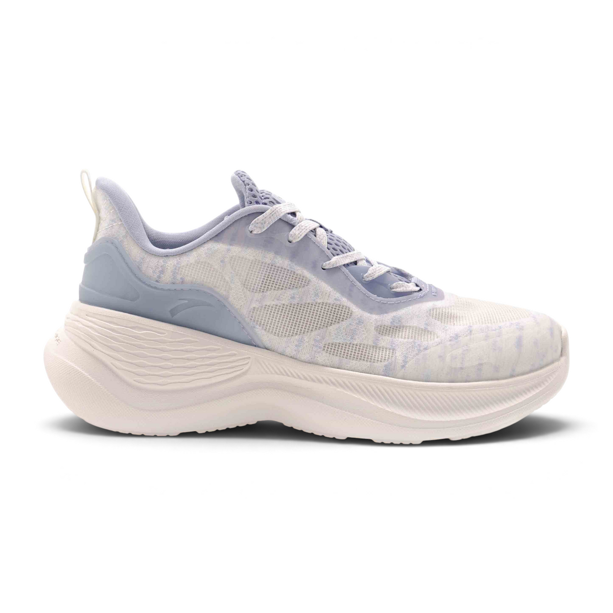 FRG cross-training shoes in light purple and white with a breathable mesh upper and chunky cushioned sole