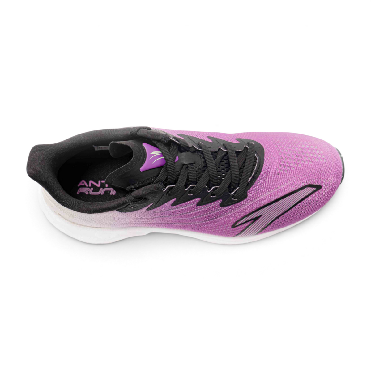 FRG women's running shoes in purple and black with a breathable mesh upper and lightweight cushioned sole