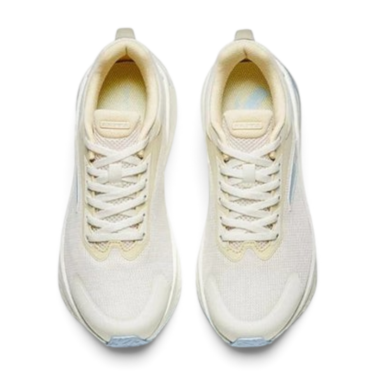 FRG ANTA PG7.8 beige running shoes with breathable mesh upper and supportive synthetic overlays, top-down view.