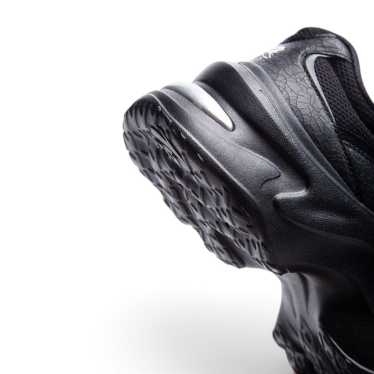 FRG ANTA Bunny women's casual sneaker in black and silver with a cushioned midsole and textured rubber outsole