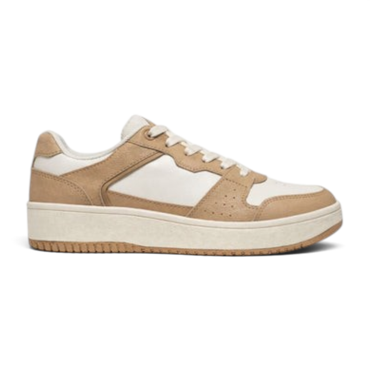 FRG ANTA X-GAME classic sneakers in light brown and beige synthetic leather with a cushioned rubber sole