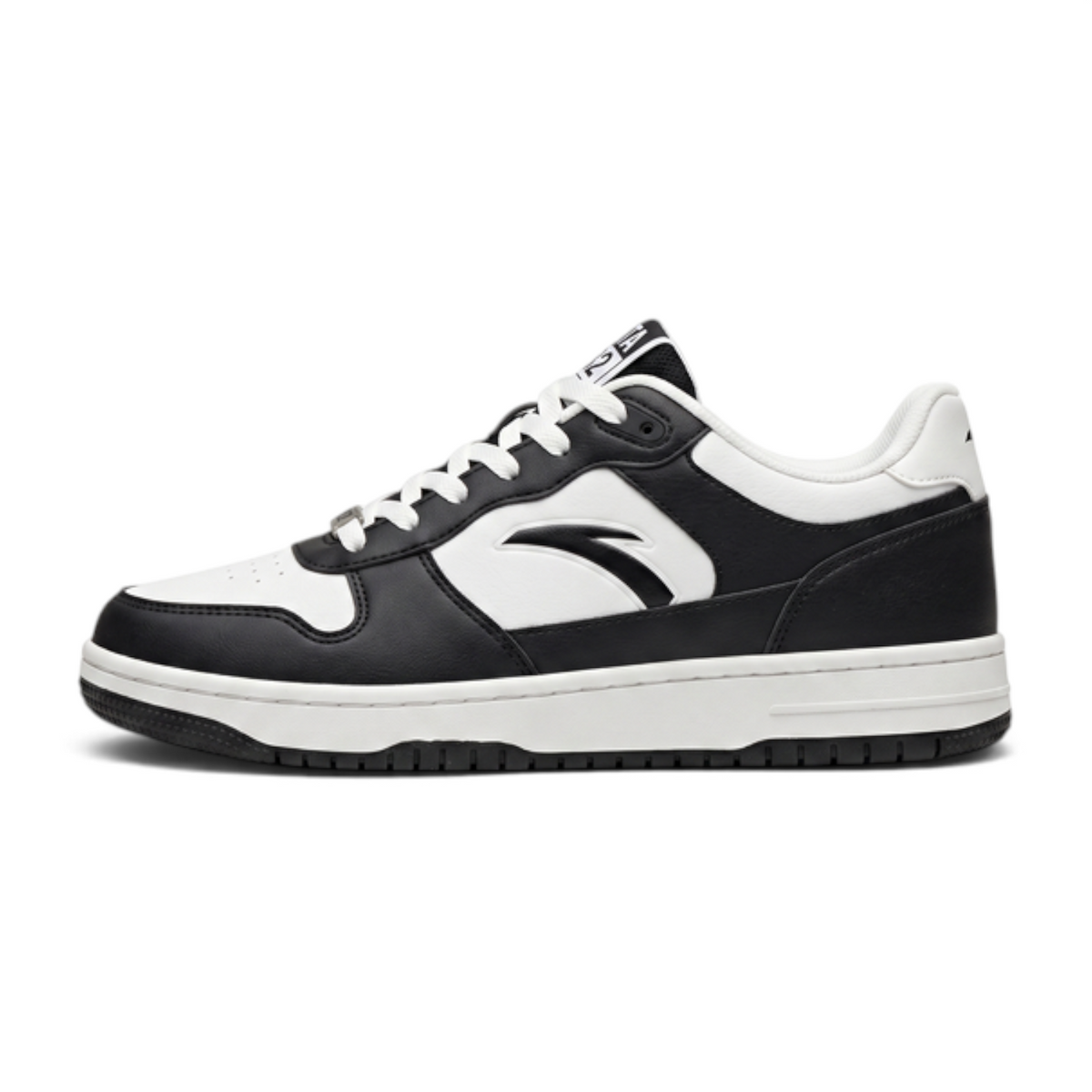 FRG ANTA X-GAME 982 lifestyle sneakers in black and white synthetic leather and mesh with a cushioned rubber sole.