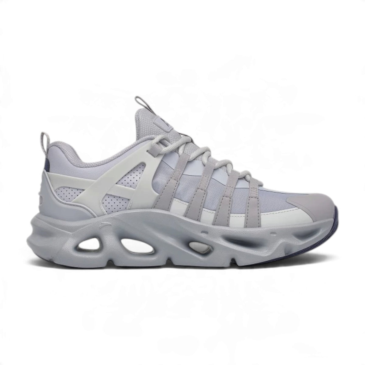 ANTA Women’s GRID RUNNER Casual Shoes in Grey/Cloud Grey – product view 2