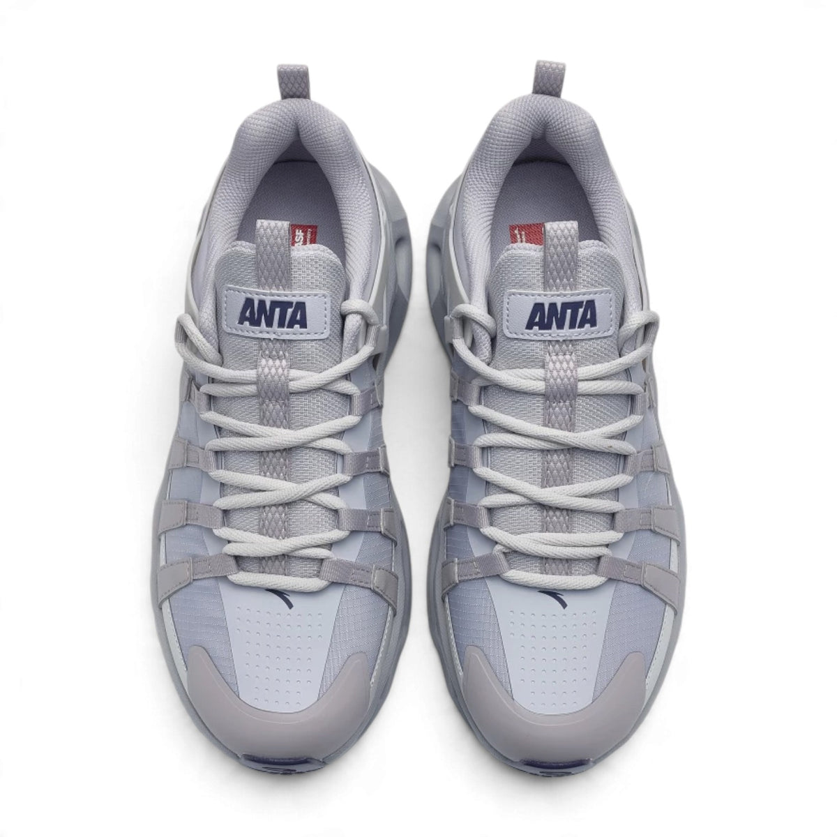 ANTA Women’s GRID RUNNER Casual Shoes in Grey/Cloud Grey – product view 5