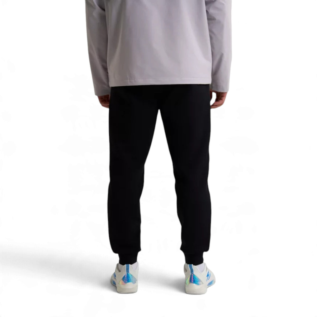 ANTA Men’s KT HOPE BLOOMS Knit Track Pants in Black – product view 2