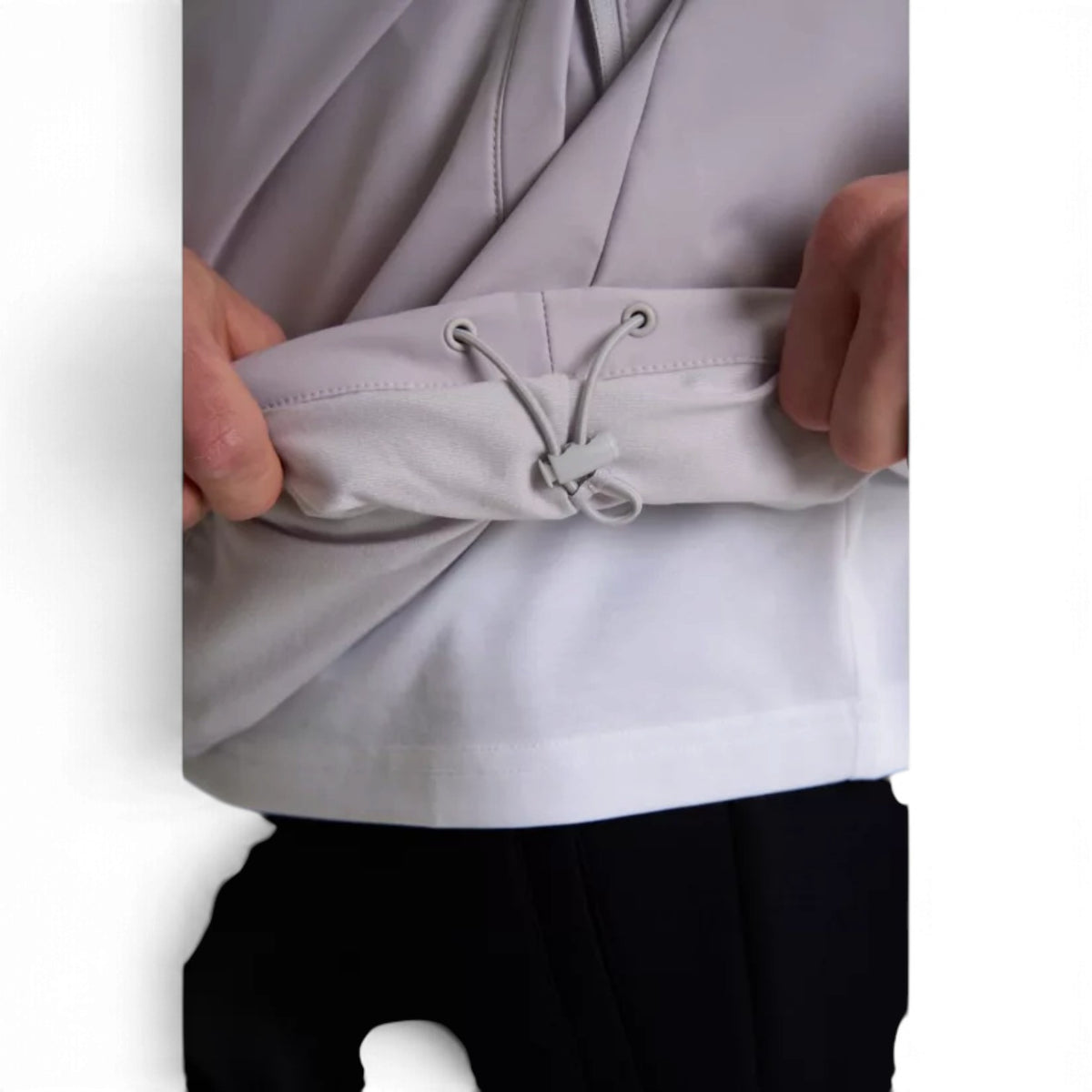 ANTA Men’s KT Woven Track Top in Light Grey – product view 9