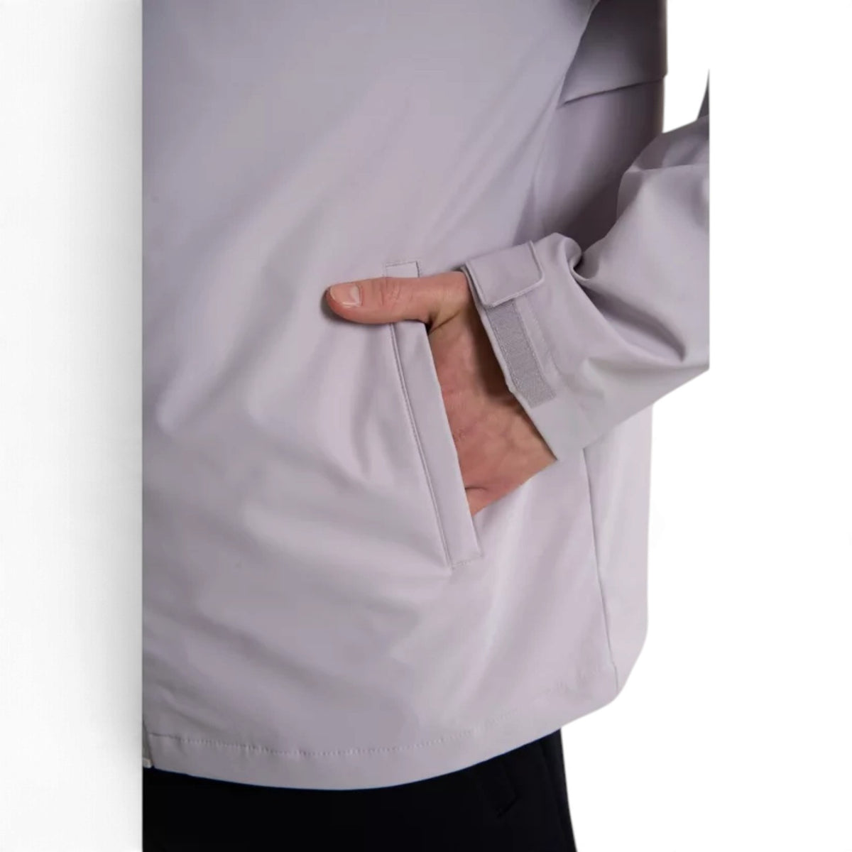 ANTA Men’s KT Woven Track Top in Light Grey – product view 10