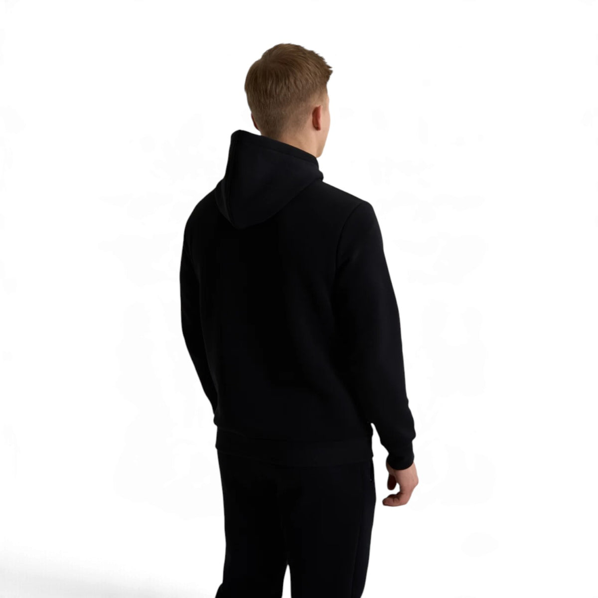 ANTA Men’s KT HOPE BLOOMS Hoodie in Black – product view 4