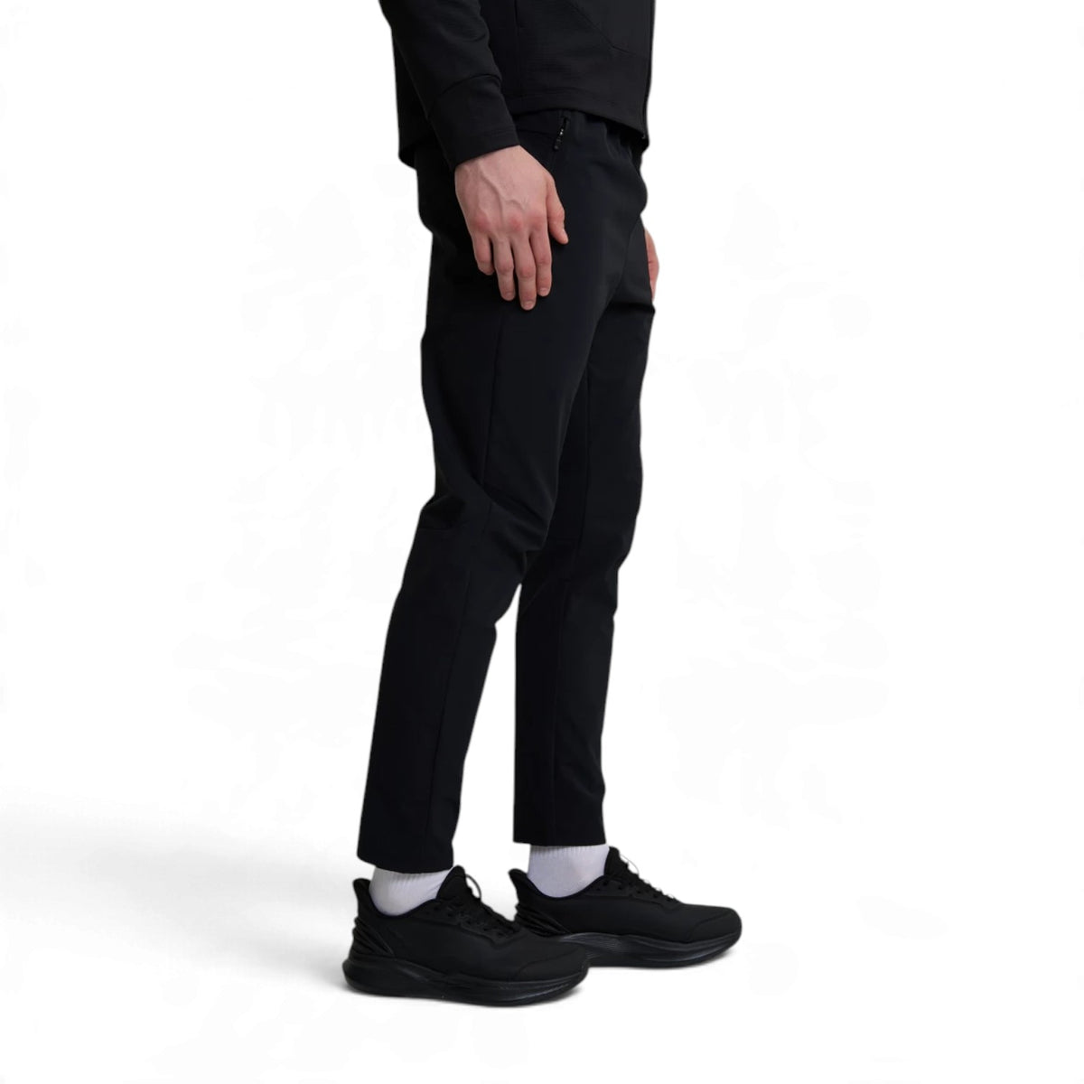ANTA Men’s Running Woven Track Pants in Black – product view 5