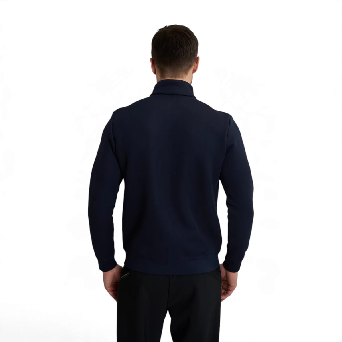 ANTA Men’s TRN ESSENTIAL Knit Track Top in Dark Blue – product view 5