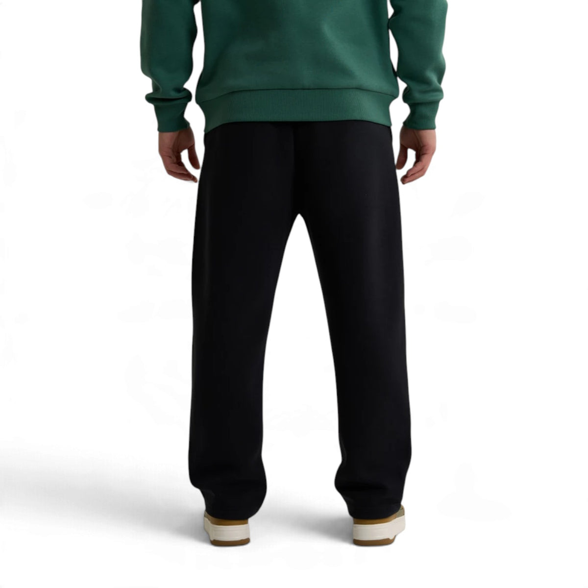 ANTA Men’s SPORTS CLUB Knit Track Pants in Black – product view 6