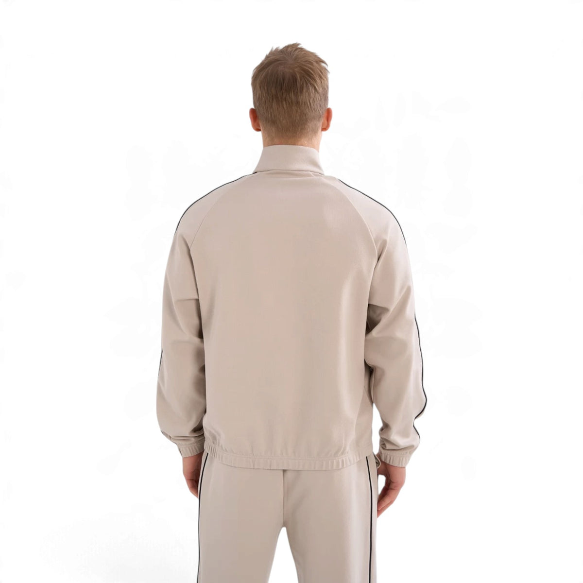 ANTA Men’s SPORTS CLUB Knit Track Top in Fog Grey – product view 5
