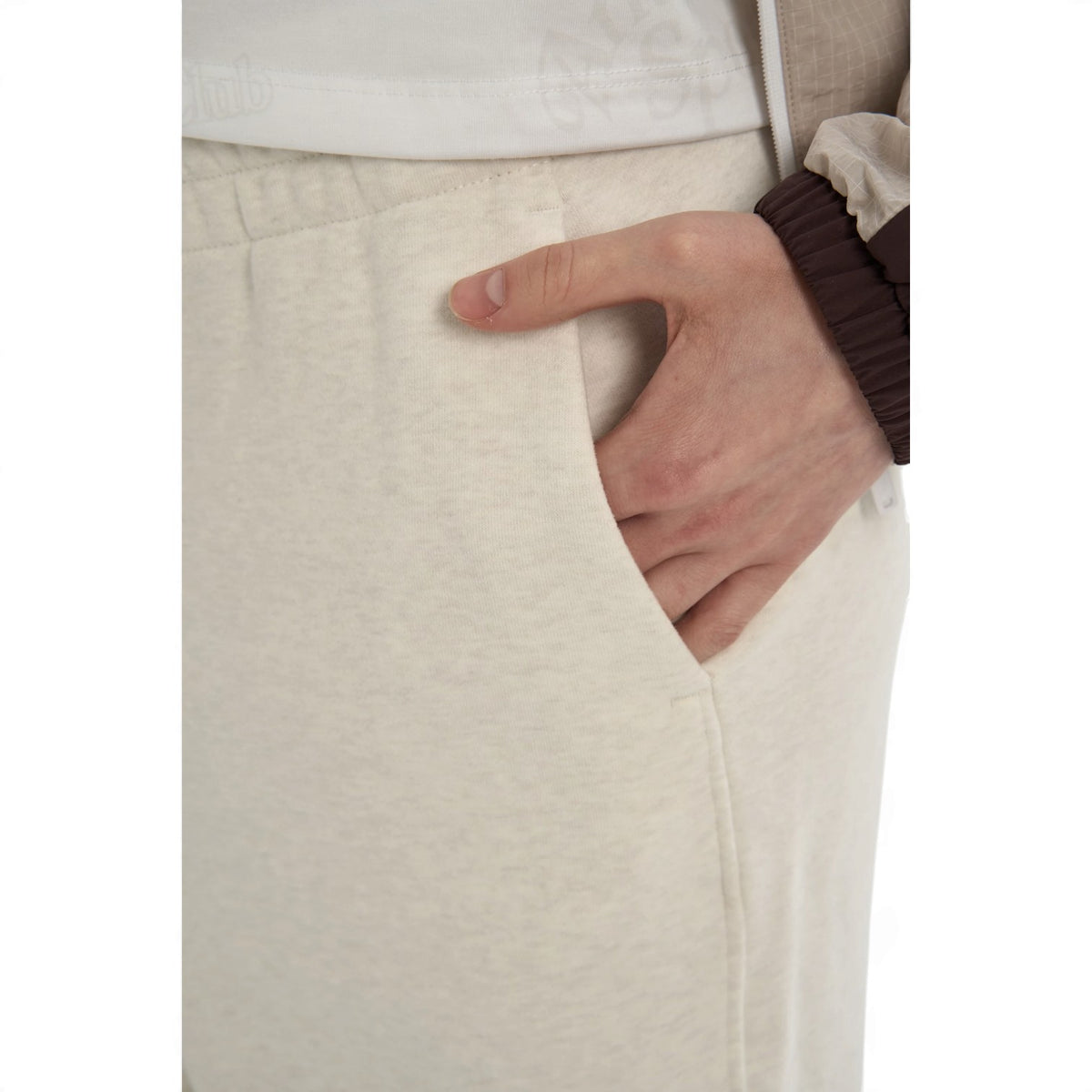ANTA Women’s COMMUTE Knit Track Pants in Heather Grey – product view 9