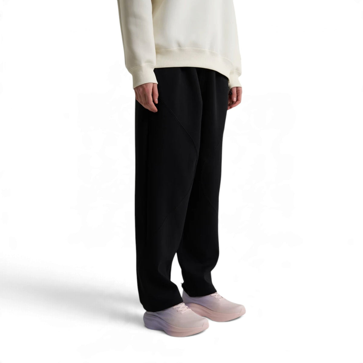 ANTA Women’s CITY PANTS BAR Knit Track Pants in Black – product view 2