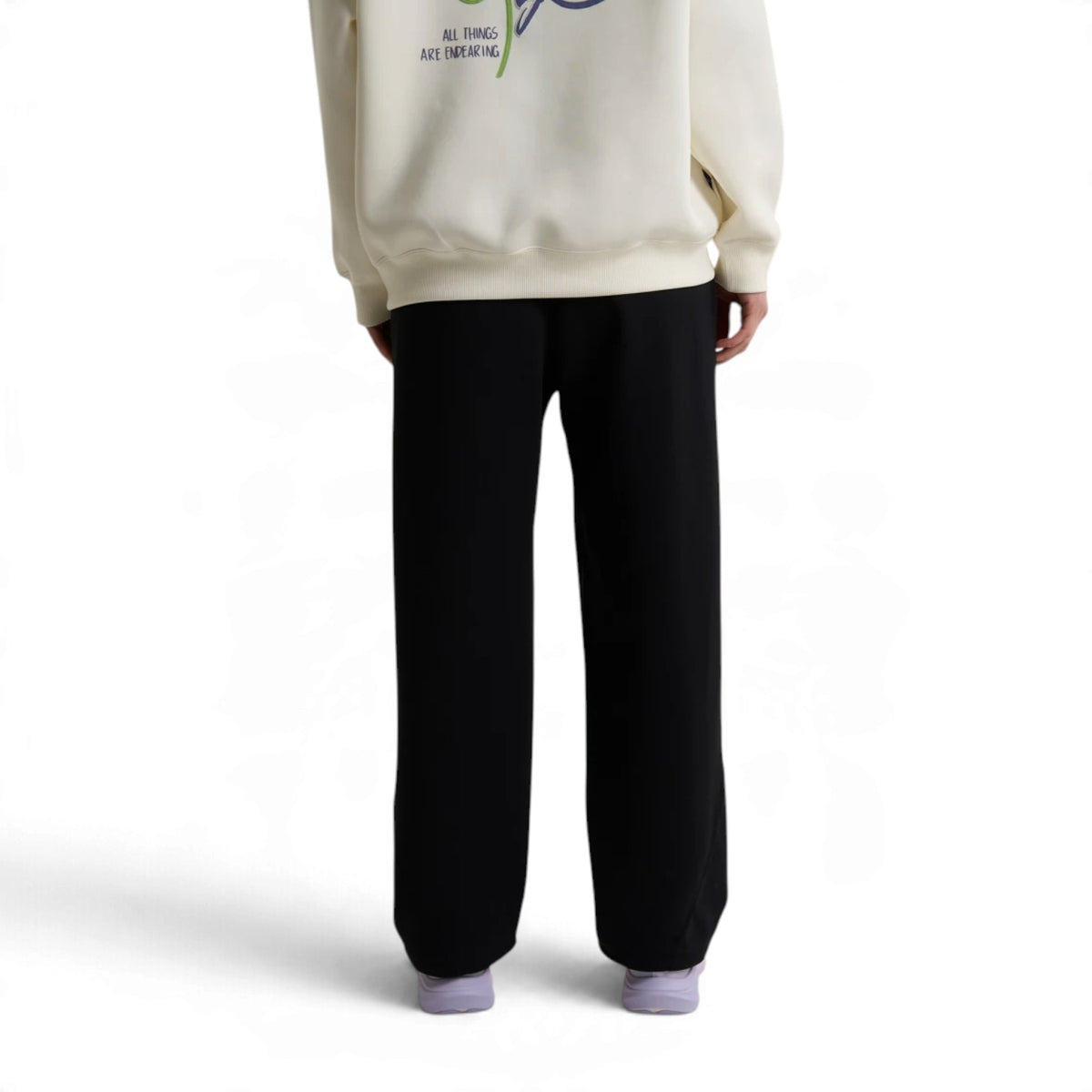 ANTA Women’s CITY PANTS BAR Knit Track Pants in Black – product view 5