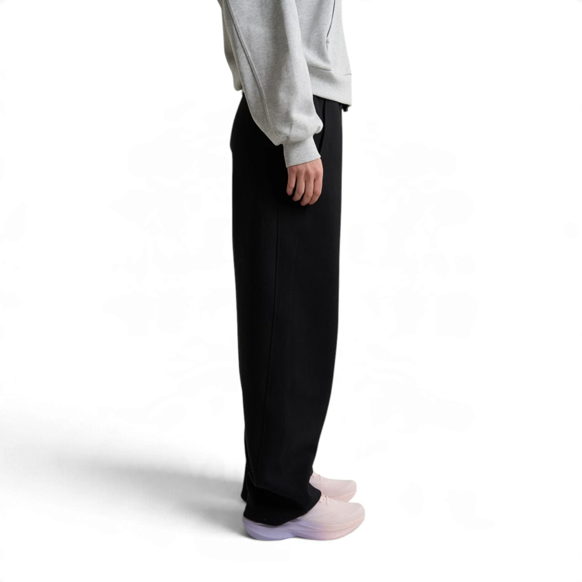 ANTA Women’s SPORTS CLUB Knit Track Pants in Black – product view 5