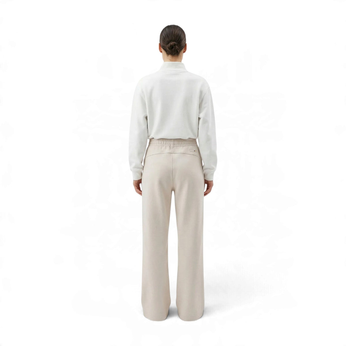 ANTA Women’s ICONIC Knit Track Pants in Milk White – product view 2