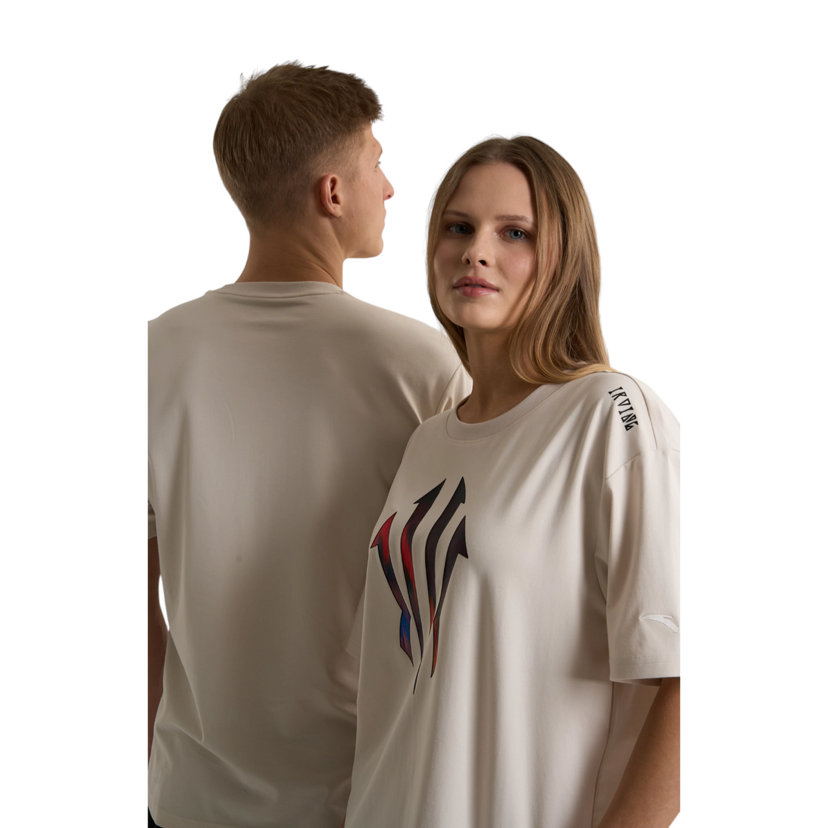 ANTA SS TEE SAND GREY