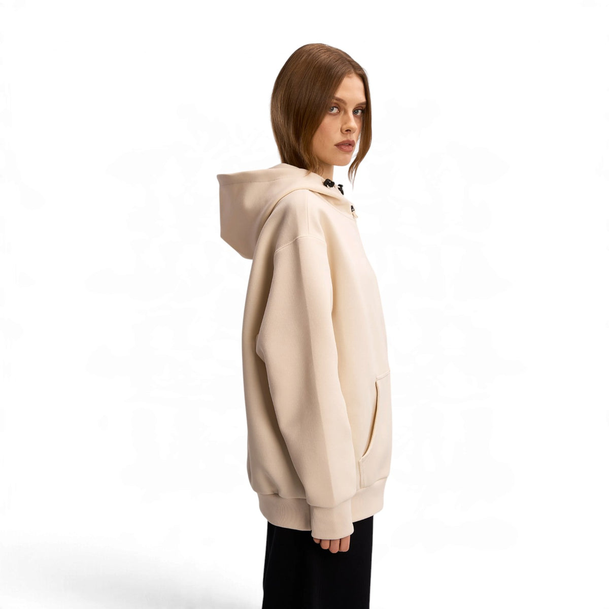 ANTA Unisex KAI Legacy Knit Track Top in Sand Grey – product view 6