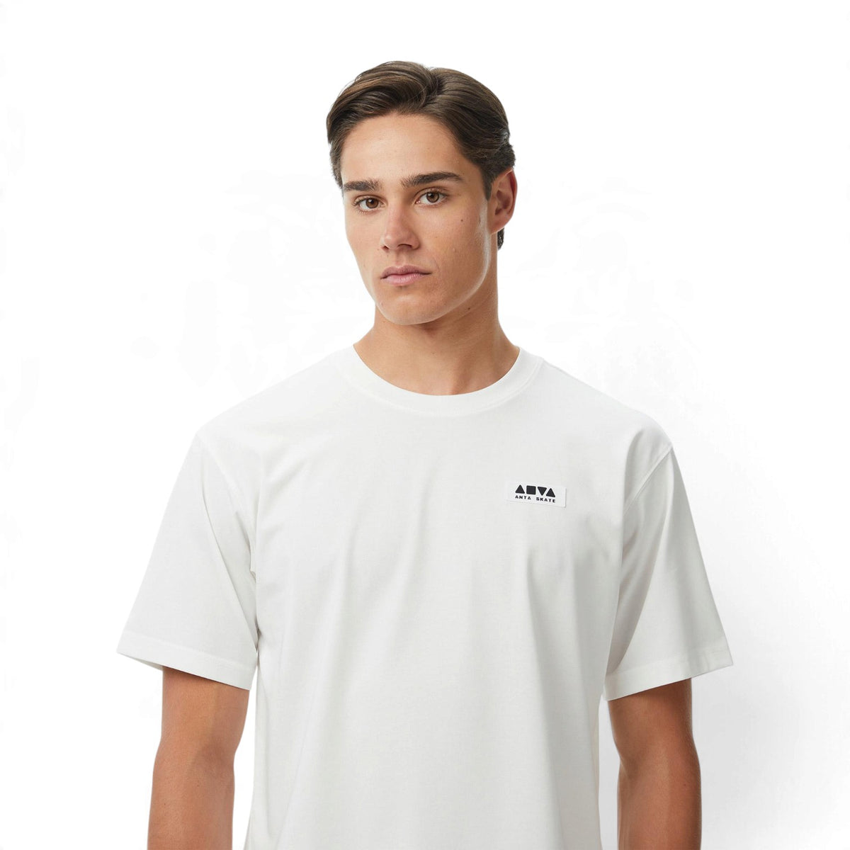 ANTA Unisex SKATE CULTURE T-Shirt in Paper White – product view 4