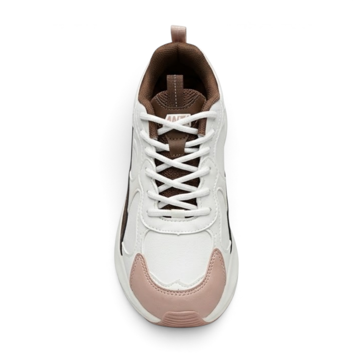 FRG ANTA Shadow chunky casual sneakers in beige and white synthetic leather with a cushioned midsole and lace-up front