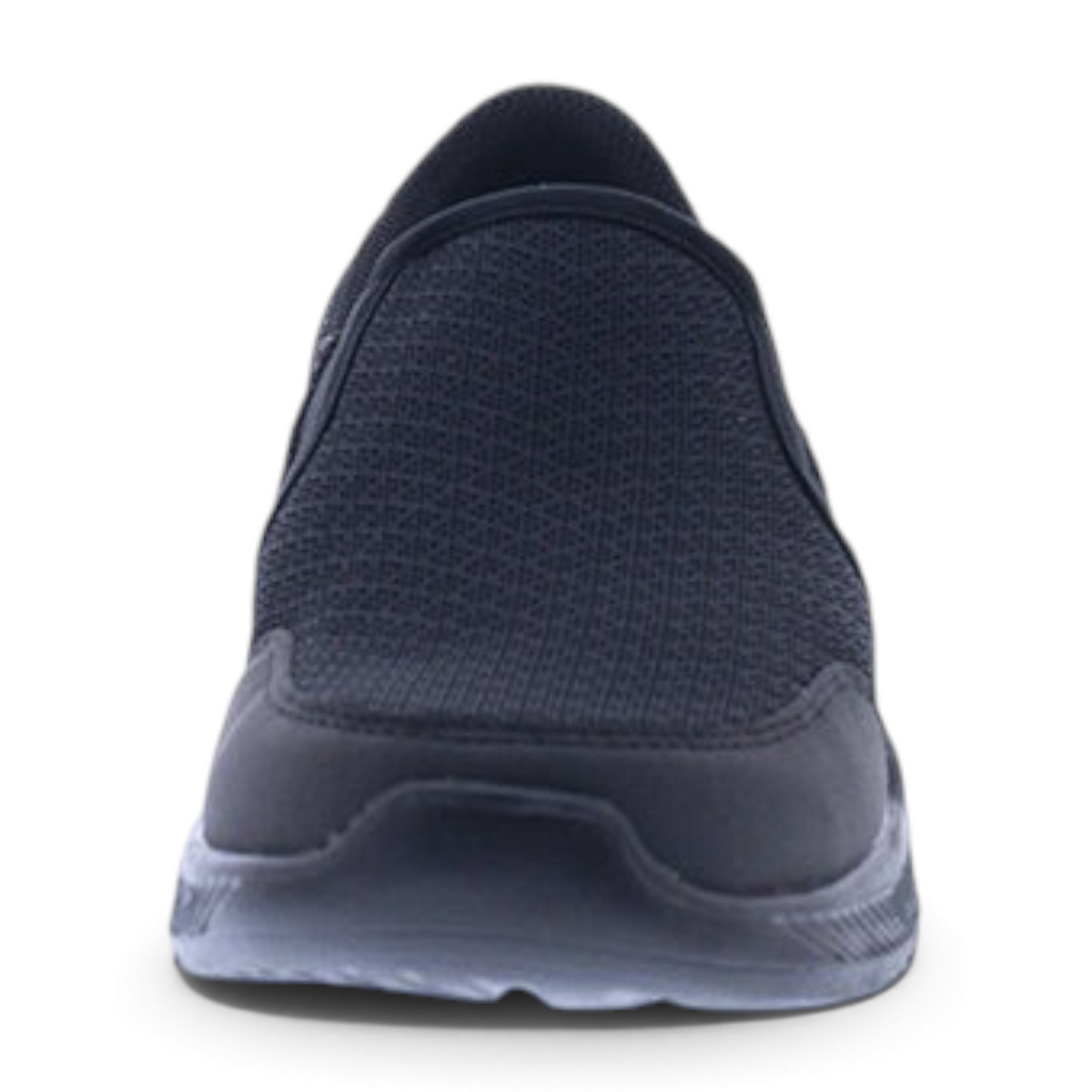 FRG Skechers EQUALIZER 3.0 black slip-on school uniform shoe with breathable mesh upper and cushioned sole