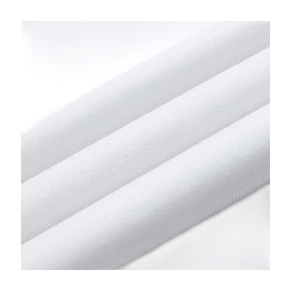 FRG ANTA white lifestyle t-shirt fabric detail showing soft breathable cotton blend texture