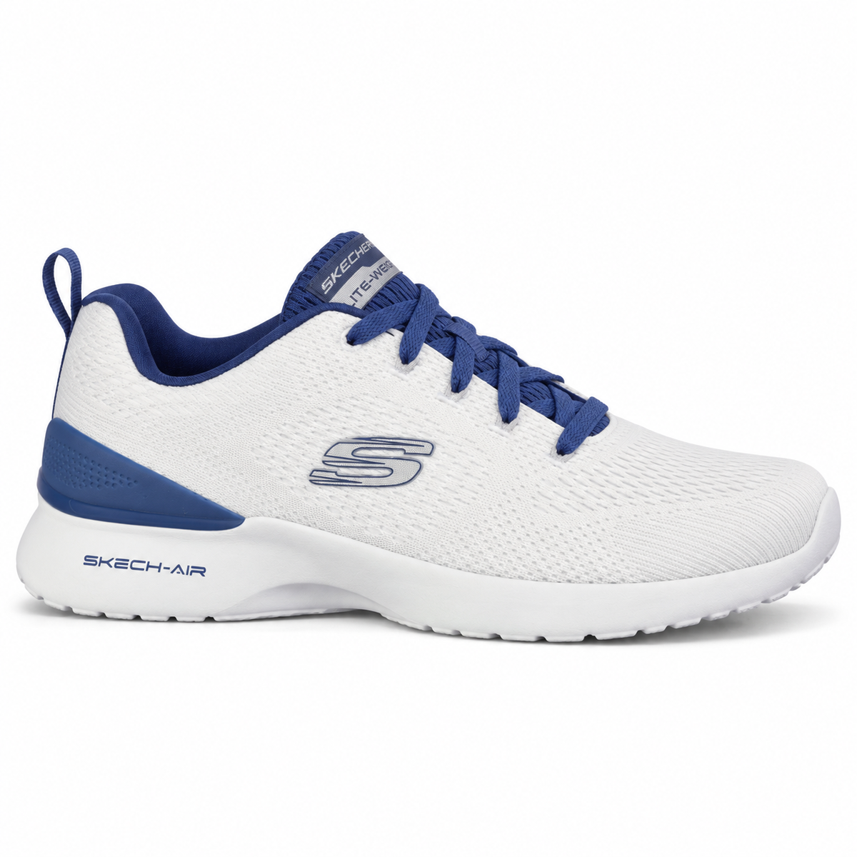 Skechers Men's Skech-Air Dynamight Lace-Up Sneakers – White/Navy