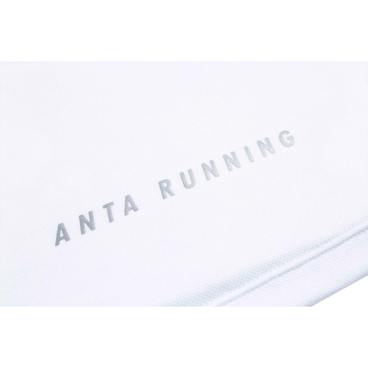 FRG ANTA Running short sleeve t-shirt in pure white with moisture-wicking fabric and branded chest detail