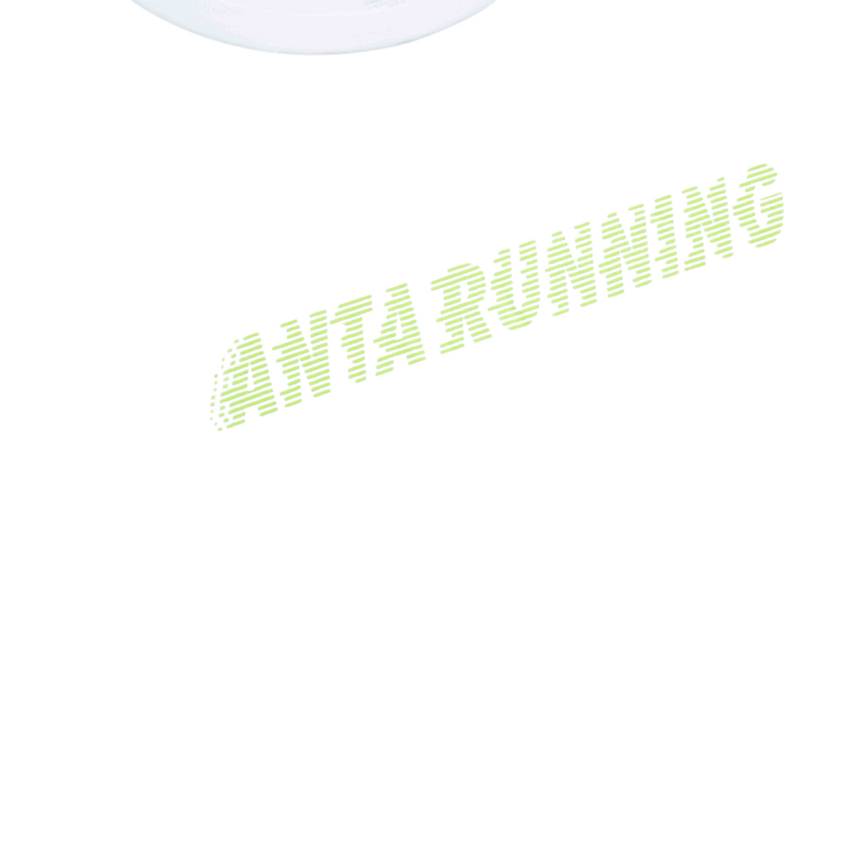 FRG ANTA A-Chill Touch running T-shirt in pure white with lime green graphic logo detail