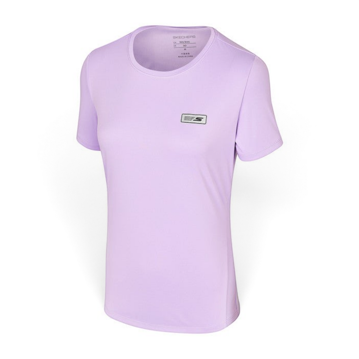 FRG light purple short sleeve athletic tee with a small rectangular logo patch on the chest