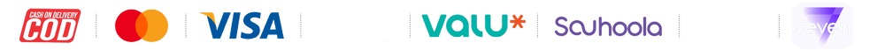 Cash on Delivery, Mastercard, Visa, Apple Pay, valU, Souhoola, Klivvr, Seven