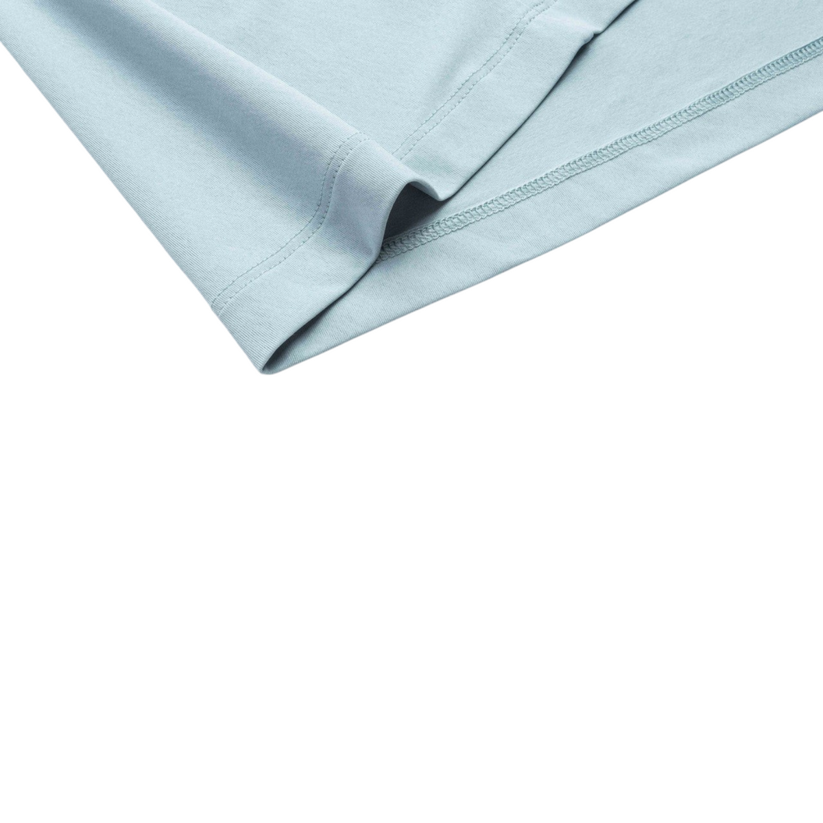 FRG ANTA Advanced Training running t-shirt in crab shell blue polyester fabric with detailed hem stitching