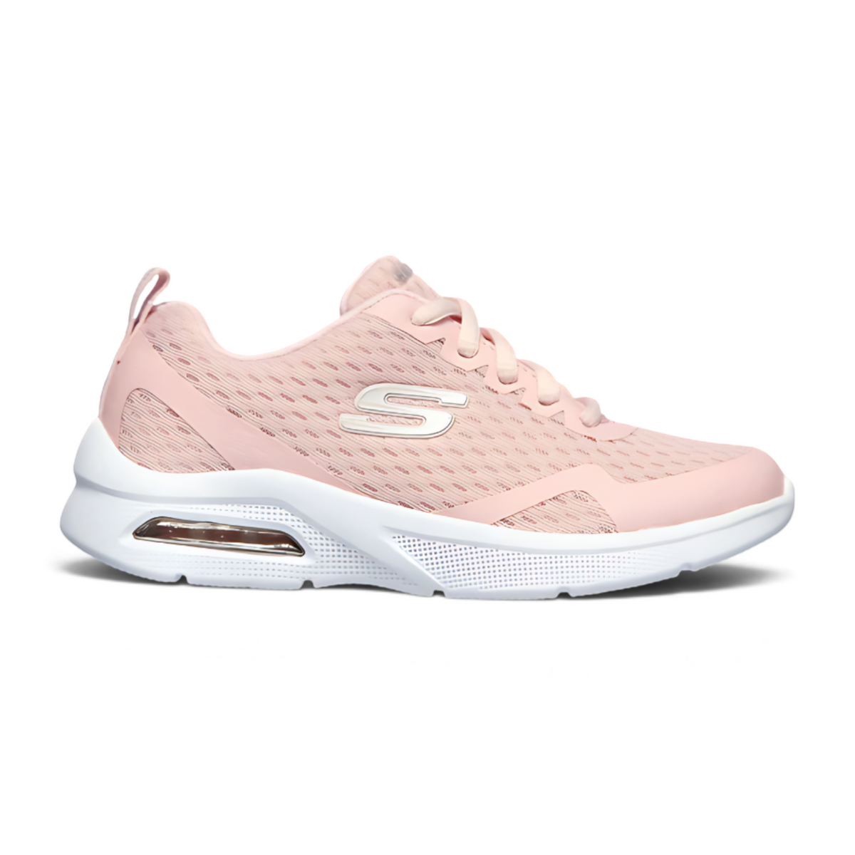 FRG Microspec Max light pink athletic sneaker with breathable mesh upper and white cushioned air-cushioned sole