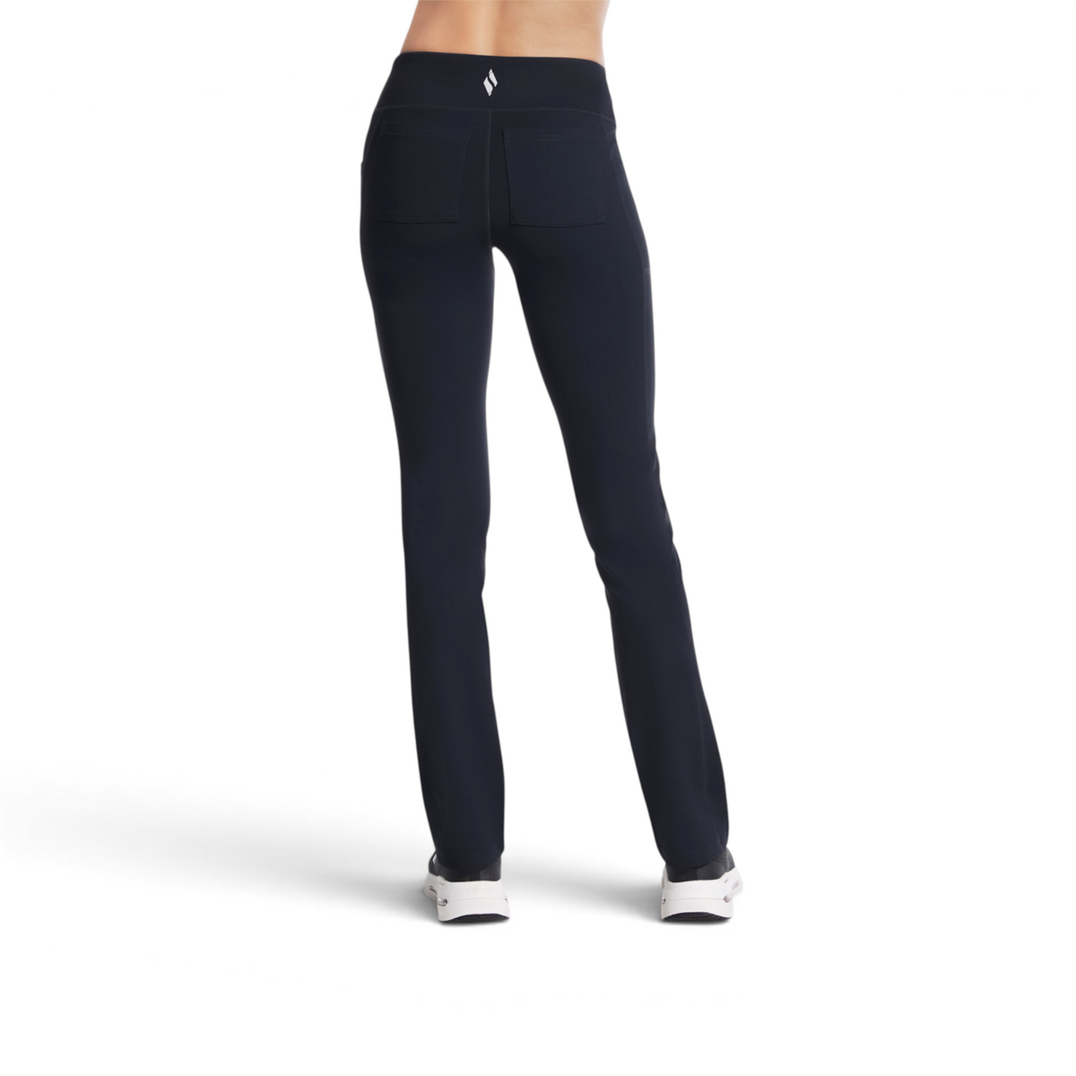 FRG THE GOWALK PANT OG in black, featuring a high-waisted fit with back pockets and a small logo detail.