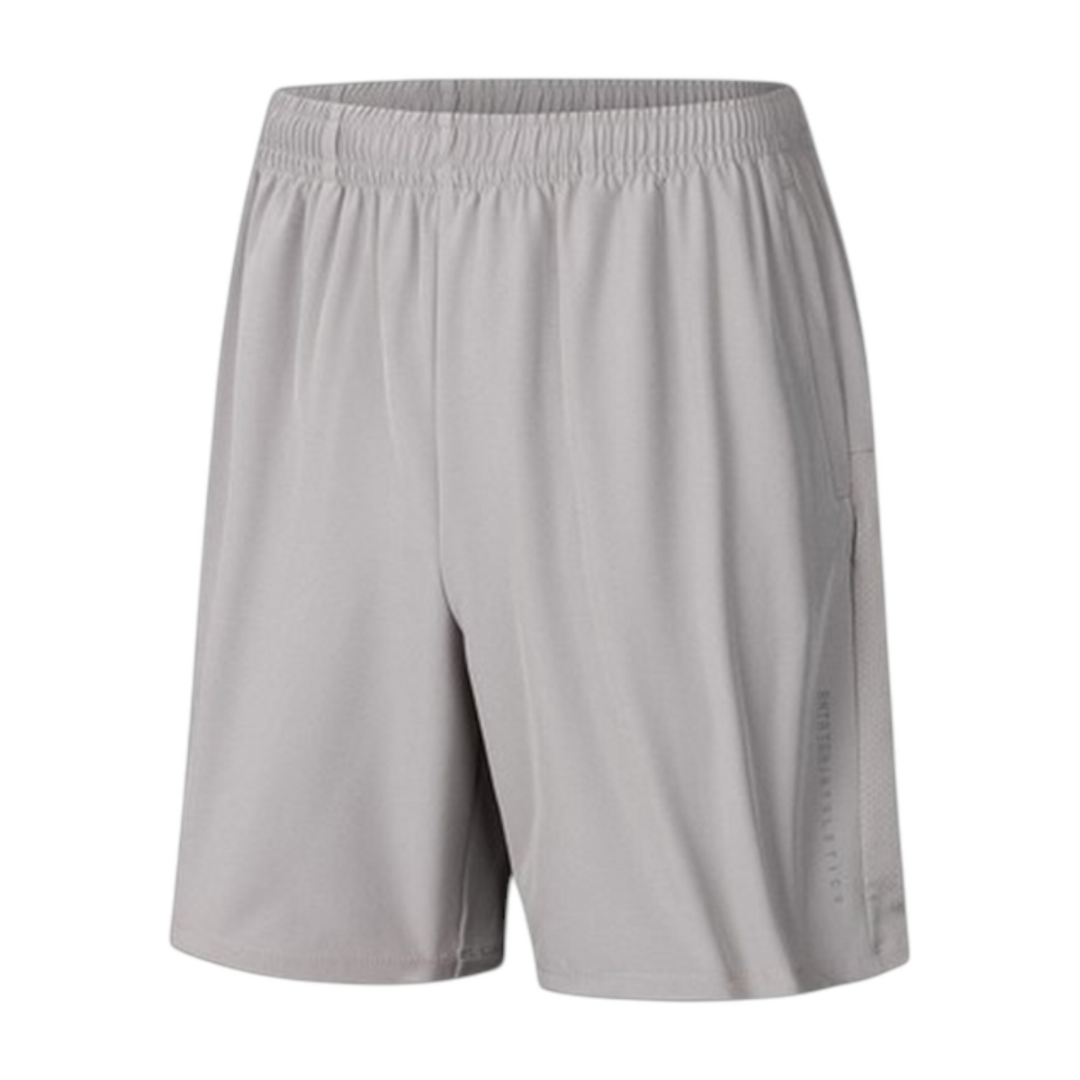 FRG Anta smoke grey woven training shorts with A-COOL II ventilation technology and elastic waistband