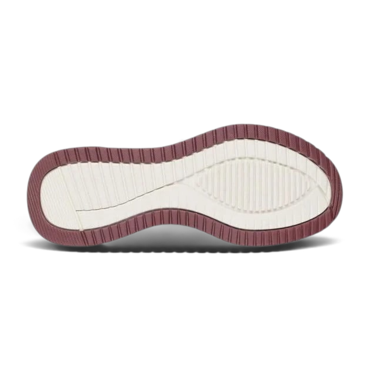 FRG Skechers BOBS SQUAD 4 sneaker outsole in pink and white with a textured tread pattern for traction
