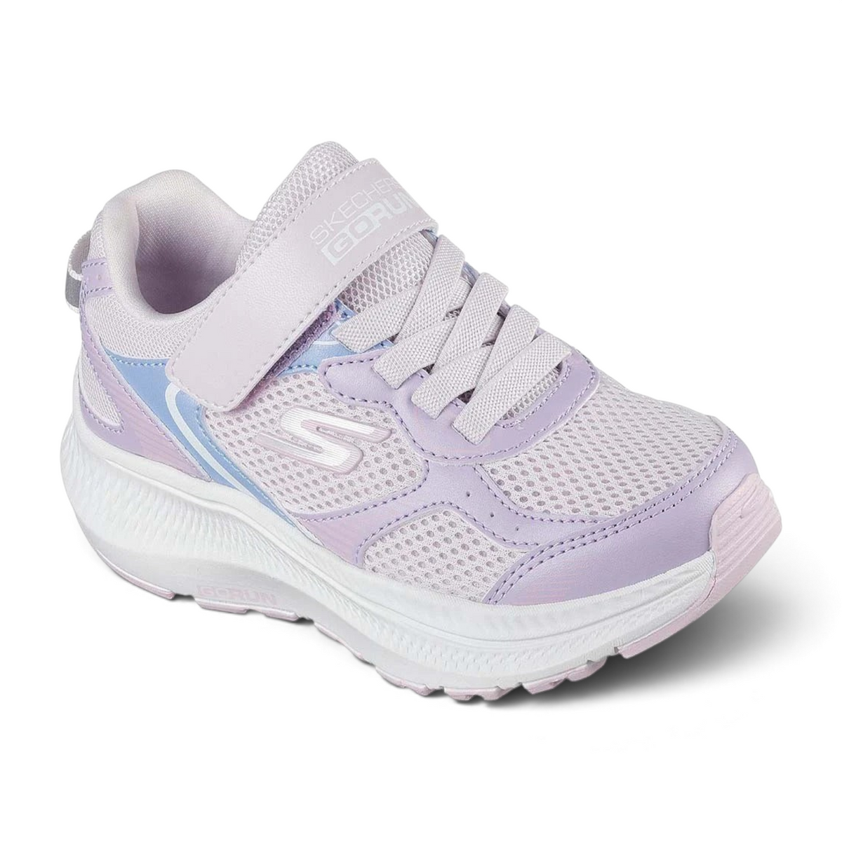 FRG GO RUN CONSISTENT 2.0 - HI LUXE running shoe in light purple and white mesh with a hook-and-loop strap closure.