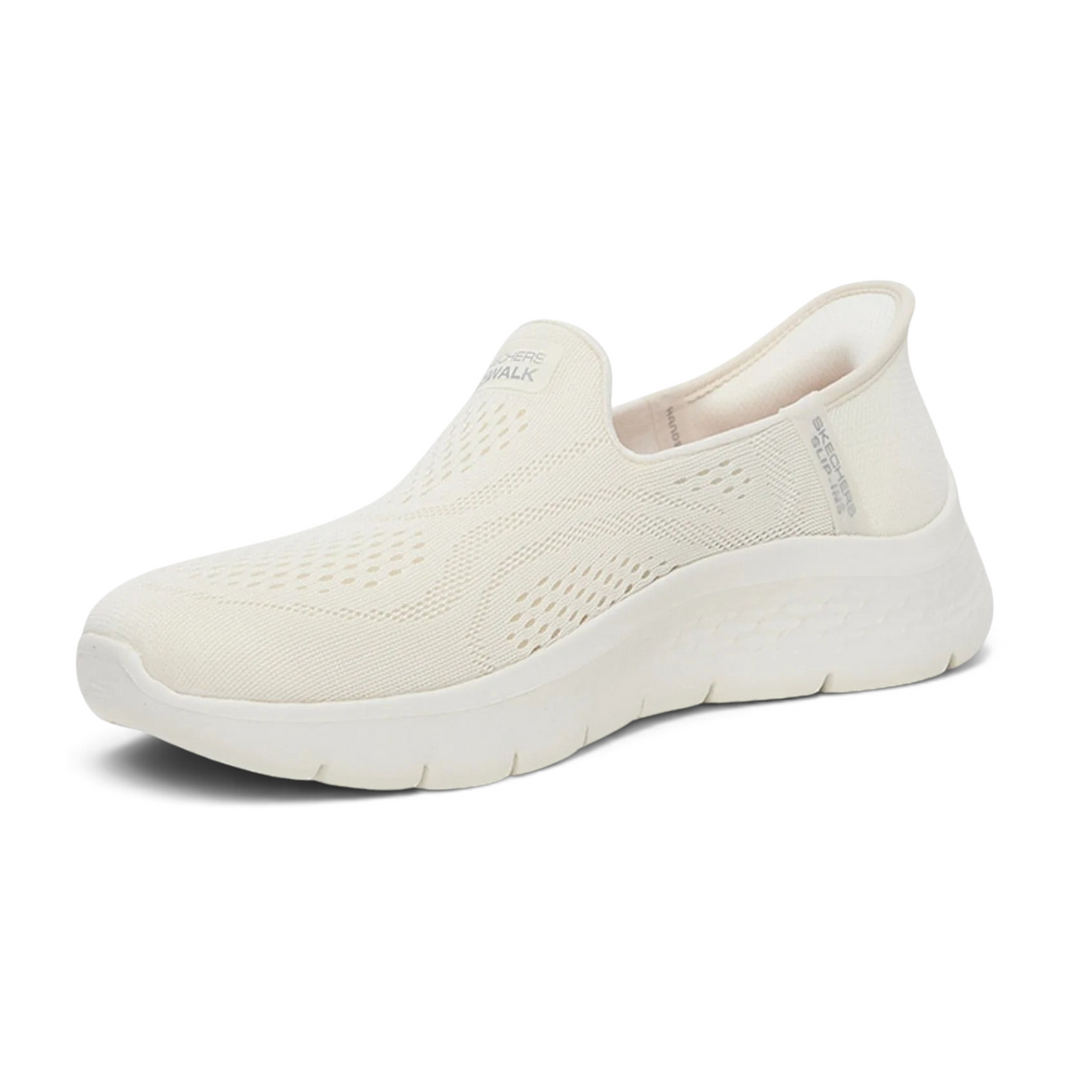 FRG GO WALK FLEX - YAEL slip-on walking shoe in cream mesh with a lightweight cushioned sole