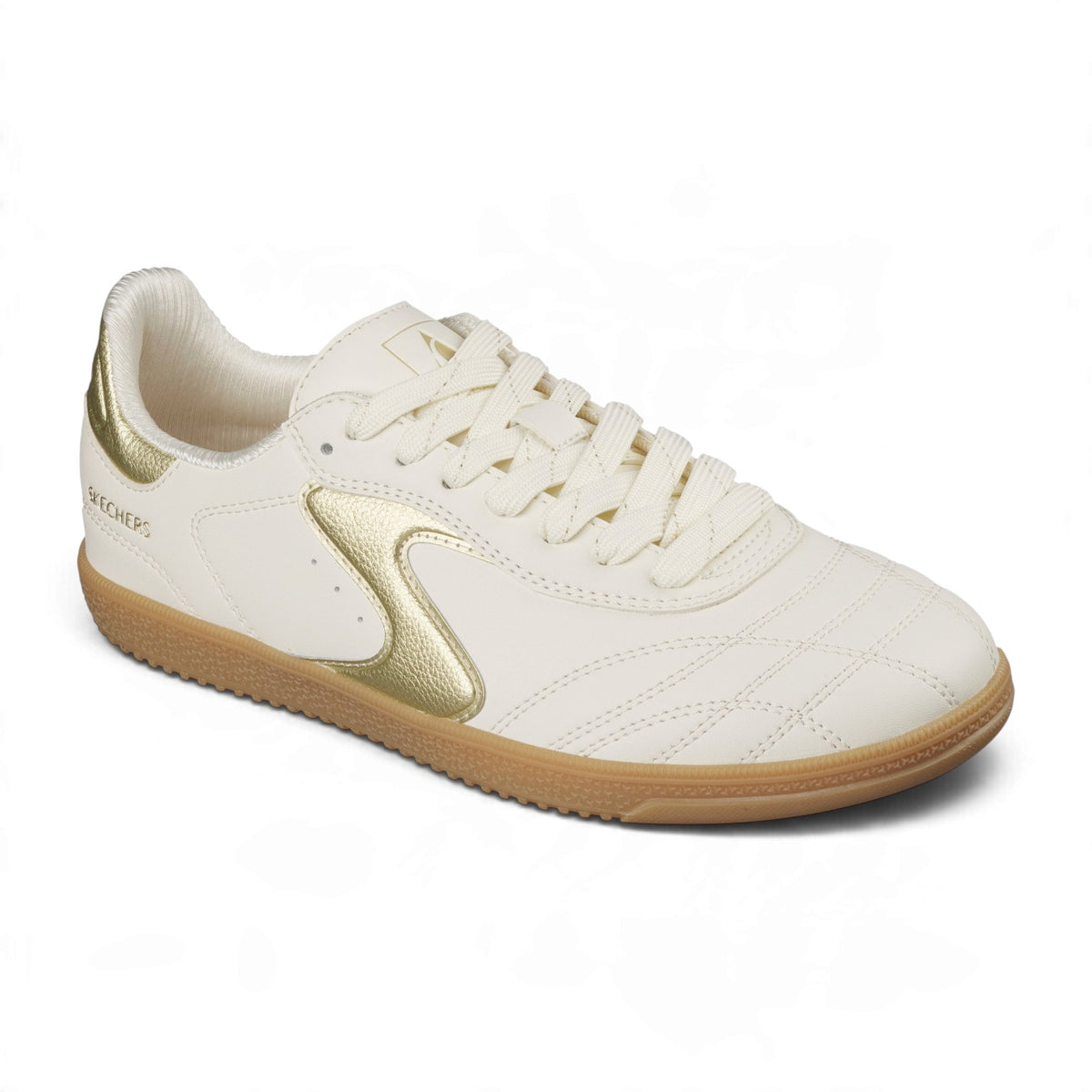Skechers Women's Hotshot Simply Stitched Lace-Up Sneakers – Natural/Gold – product view 2