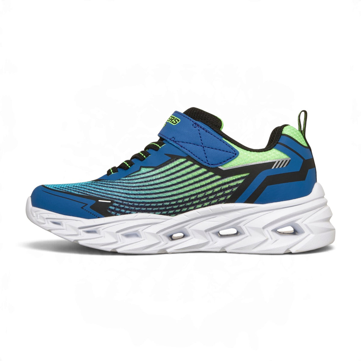 Skechers Boys' S-Lights Vortex 3.0 Light-Up Sneakers – Blue/Black/Lime – product view 3