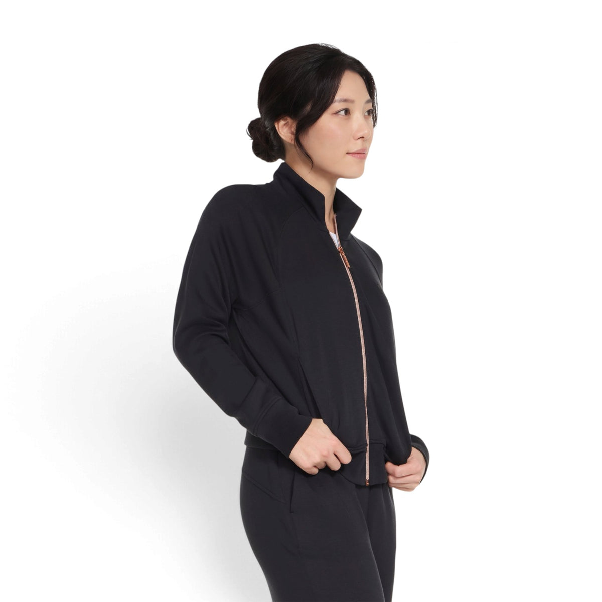 Skechers Women's SKECHLUXE Elevate Jacket – Bold Black – product view 4