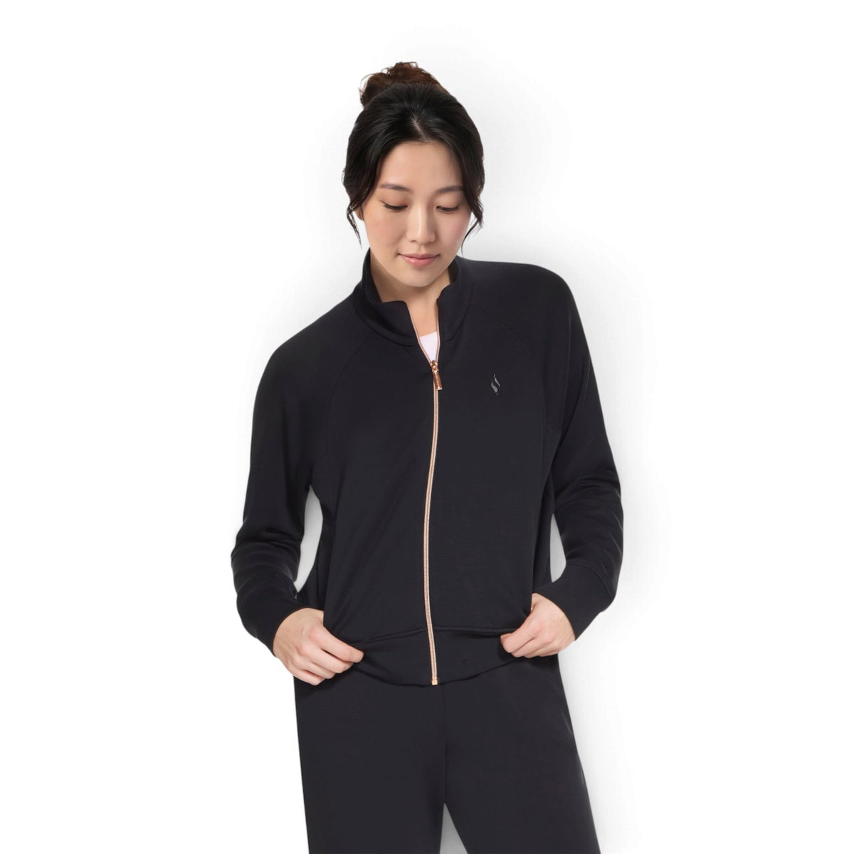 Skechers Women's SKECHLUXE Elevate Jacket – Bold Black – product view 5