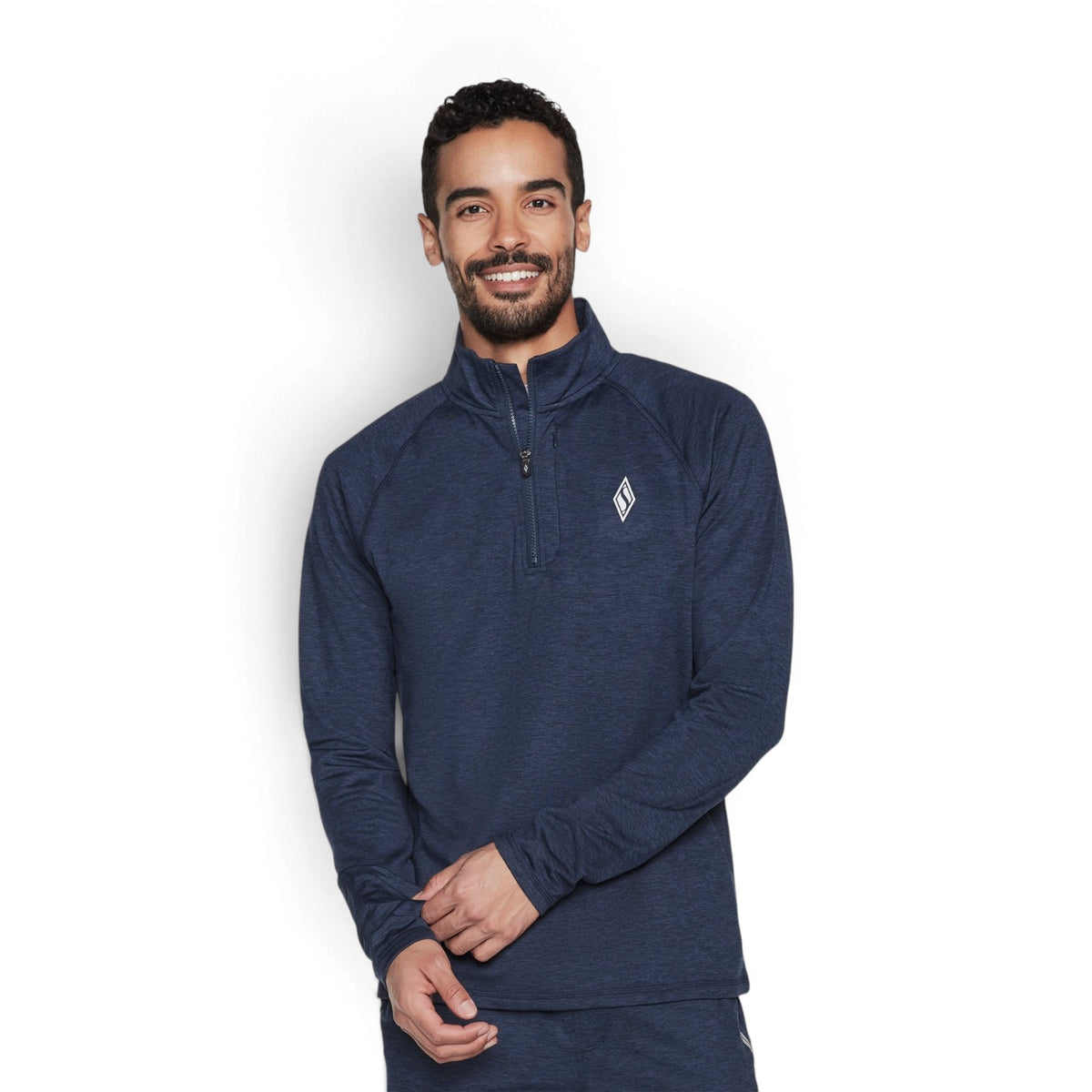 Skechers Men's Skech-Knits ULTRA GO Quarter-Zip Top – Navy – product view 1